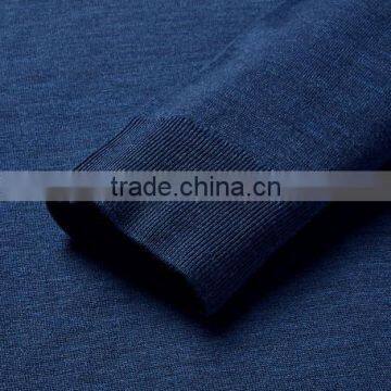 Customed Manufacturing Zipper-Up Navy Blue Sweater Men Pullover Sweater photo-5