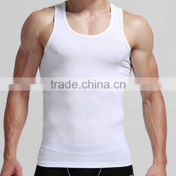 Breathable High Quality OEM 100% Cotton Slim Fit Mens Tank Top For Wholesale photo-2