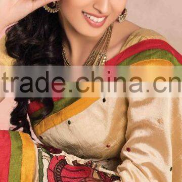 Embellished Chanderi Designer Silk Sarees Collections