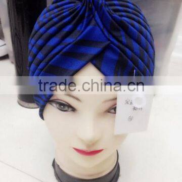 New Color Striped Indian Cap Arabic Muslim Headscarf Hat Lady Print Hat Wholesale photo-4