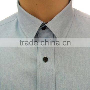 2017 New Design Men's Denim Casual Shirt With Contrast Sleeve photo-2