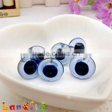 15mm Clear Blue Needle Felted Animal Toy Wire Back Felting Glass Doll Eyes photo-4