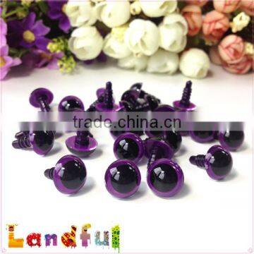 12mm Plush Toys Stuffed Knitting Wool Doll Purple Safety Eyes photo-2