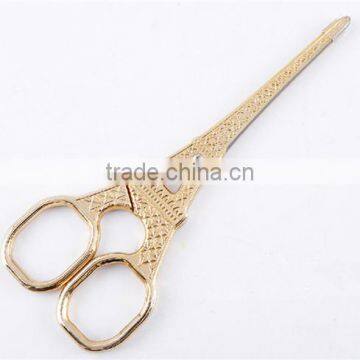 Golden Notre Dame de Paris Church Fancy Embroidery Sewing Scissors photo-5