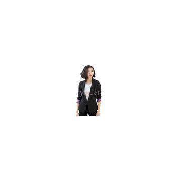 Long Sleeve Women Formal Black Ladies Business Suits Outfits for Spring / Autumn
