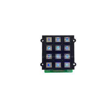 Zinc alloy backlit keypad parts / usb metal illuminated keypad