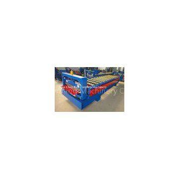1250mm Color Steel Wall Panel Roll Forming Machine 0.3-0.6mm 8-10m/min