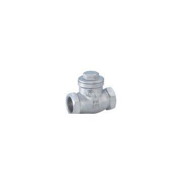 swing check valve with threaded end