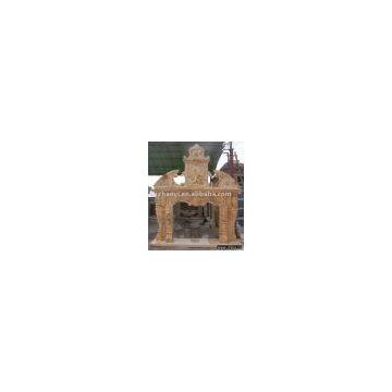 marble fireplace