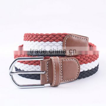 Men braided leather belts