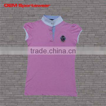 Fashionable custom bowling polo shirt for women