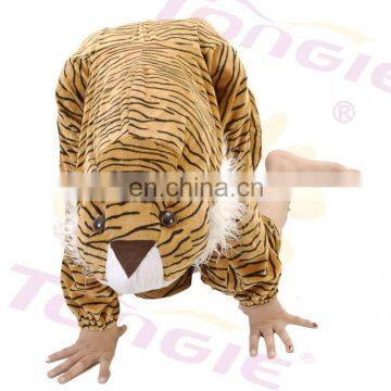 New Design 100% Poyester Children's Tigger Cosplay Costume Onesie Animal Jumpsuit photo-3