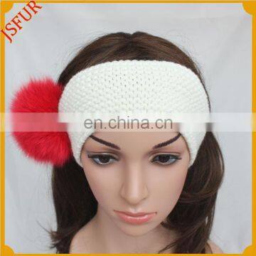 2016 Lady Hair Accessory Wholesale Pompom Crochet Hairband