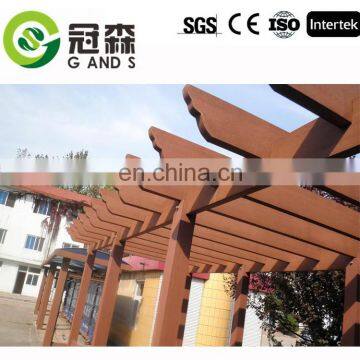 2017 outdoor WPC garden balcony pergola