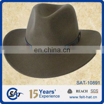 camel 100% Australian wool felt cowboy hat for wholesale