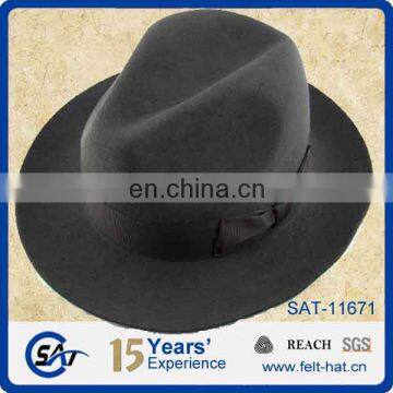 2015 new design wool felt fedora winter hat