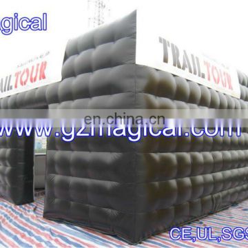 Inflatable structure with logo