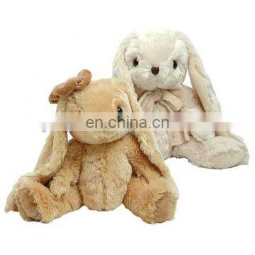 Fluffy soft big ears plush rabbit toys for Valentine's Day gift