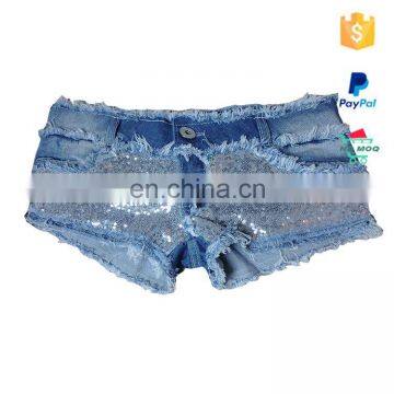 Plus Size Hole Jeans Denim Woman Shorts