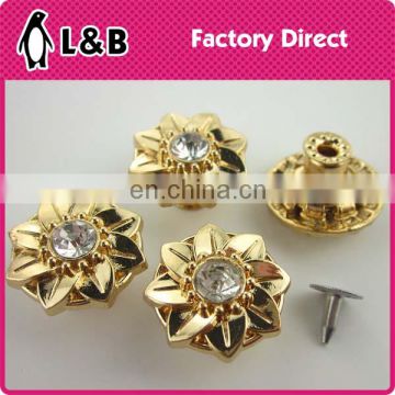 20mm Gold custom shank tack jeans button