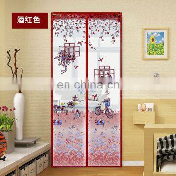 2017 Newest design of Magnetic 100%polyester Mesh Screen Door Protect Home from Insects and Mosquitoes