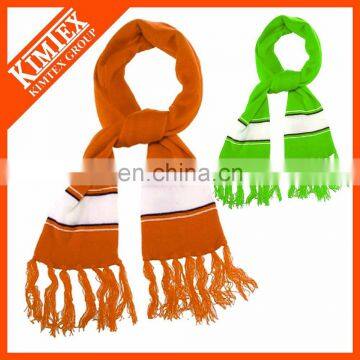 Fashion knit custom acrylic lady scarf