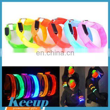 Promo custom branding LED running bracelet flashing sport band