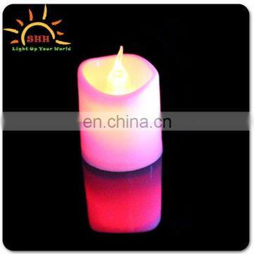 plastic LED light up glowing flashing candle for night party item