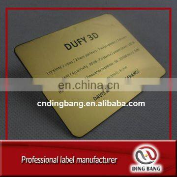 Customized High Quality Aluminum Plate Material And Die Cut Type 1C Printed Classcial Metal Custom Business Card