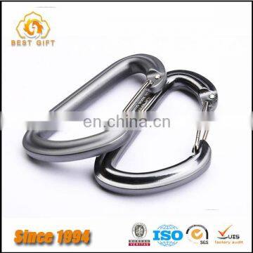 Best Seller Personalized Brussed Stainless Steel Climbing Carabiner with Engraved Logo