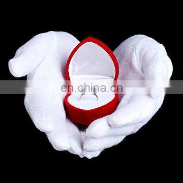 W0095 White Cotton Gloves 8.6" Large Size for Coin Jewelry Silver Inspection Etiquette Gloves Electronic Work photo-4