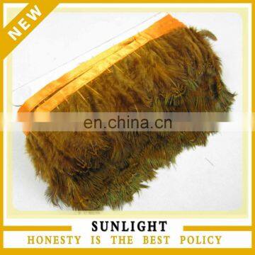 Factory Wholesale Cheap Pheasant Plumage Feather Trim for Carnival