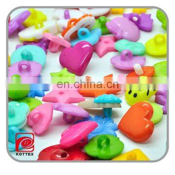 Fancy Cute Candy Color Children's Barrel ABS Plastic Baby Button For Shirts, Dresses