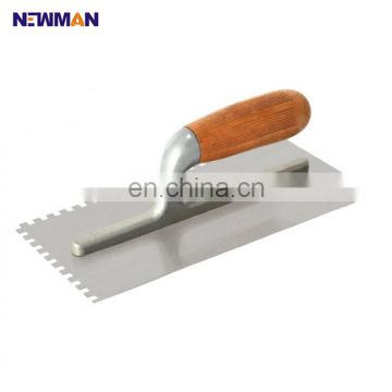 I3094 best plastic handle notched Stainless Steel Plastering Trowel