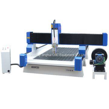 4 Axis Circular Stone Double Spindles 3D Granite CNC Carving Router Machine photo-2