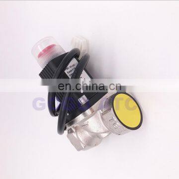 GOGO DN15A manual reset 1/2" Nickel-plated brass gas emergency shut off solenoid valves for home DC6-24V