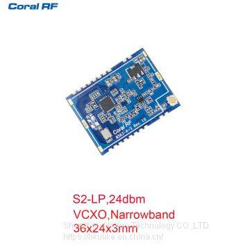 S2-LP Narrowband PA RF Moudule ,868Mhz,915Mhz, VCXO, SPI, high quality