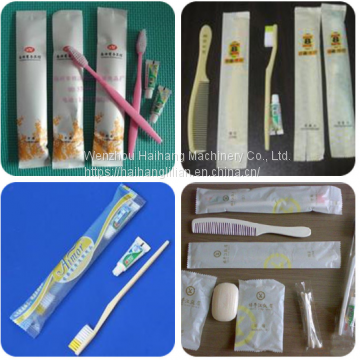 Hot Multi-Function Small Pillow Type Hotel Toothbrush Tooth Paste Comb Packing Machine photo-3