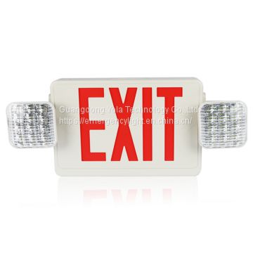 Twin spot rechargeable lamps indicator Industrial Two Heads LED Emergency Light Exit Sign Lamps