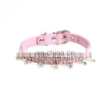 Luxury and Noble pu Rhinestone Pet Collar Dog Collar photo-5