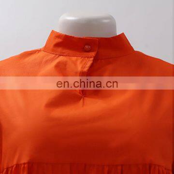 LAITE D2148 Plus Size Women Solid Color Casual Dress Ladies Comfortable Cotton Autumn Mini Dress photo-2