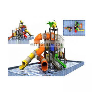 Best Quality Children Water Park Equipment Large Plastic Curved Playground Slides for Sale photo-3