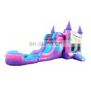 Hot Sale Pink Bouncy Castle Combo Bounce House Commercial Inflatable Bouncer With Water Slide