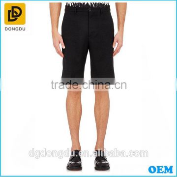 Cotton black mens golf shorts