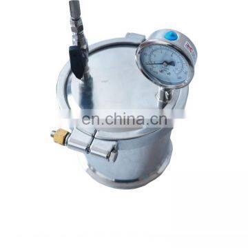 Sanitary Dewax Column Butane Extractor With Ball Valve and Recovery Pot