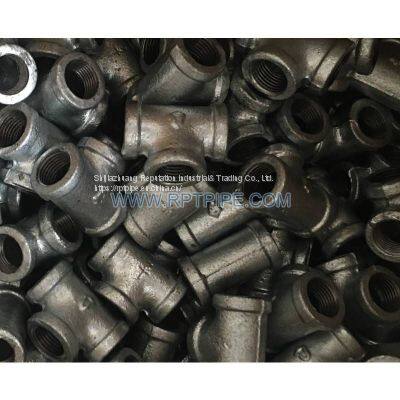 Tee- Banded Hot-dipped Galvanized Malleable Iron Pipe Fittings With BS Thread photo-2