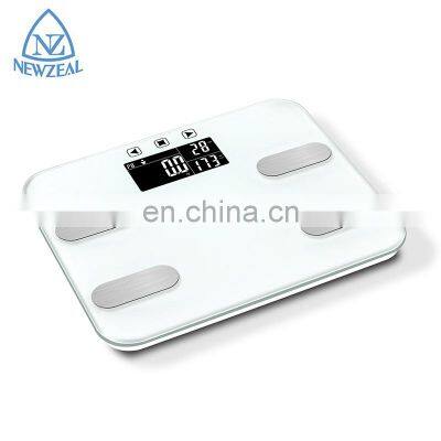 New Product LCD Display Nutritional Data Body Fat Scale With Weighing Free App