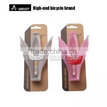 YBC-02 super light cheap luminous plastic bottle cage with card packing