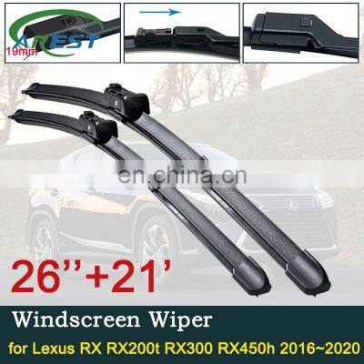 Car Wiper Blades for Lexus RX RX200t RX300 RX450h 2016~2020 2017 2018 2019 Front Window Windshield Car Accessories 300 200t 450h