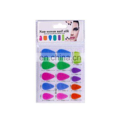 6 Packs Non-Woven Silks Poly Gel Nail Diy Kit Extension Fiberglass French Nail Wrap Diy Printer False Manicure